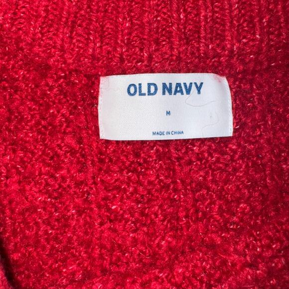 Old Navy Womens M Sweater Fisherman Cable Knit Ribbed Mixed Autumn Cool Weather - Picture 5 of 6